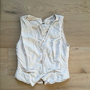 Young Fabulous & Broke Cream Vest Top